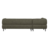 "Lloyd" kairės pusės kampinė sofa, žalia spalva, melanžas - Namų Idėja