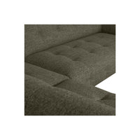 "Lloyd" kairės pusės kampinė sofa, žalia spalva, melanžas - Namų Idėja