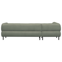 "Lloyd" sofa, kampas kairės, aksomas, žalsva spalva - Namų Idėja