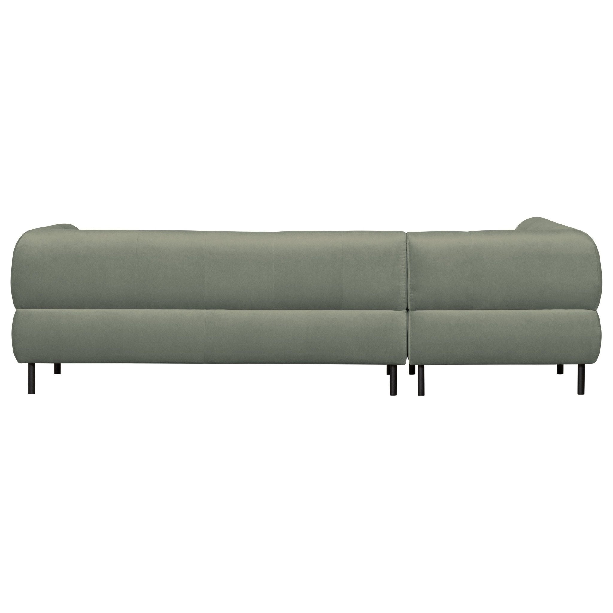 "Lloyd" sofa, kampas kairės, aksomas, žalsva spalva - Namų Idėja