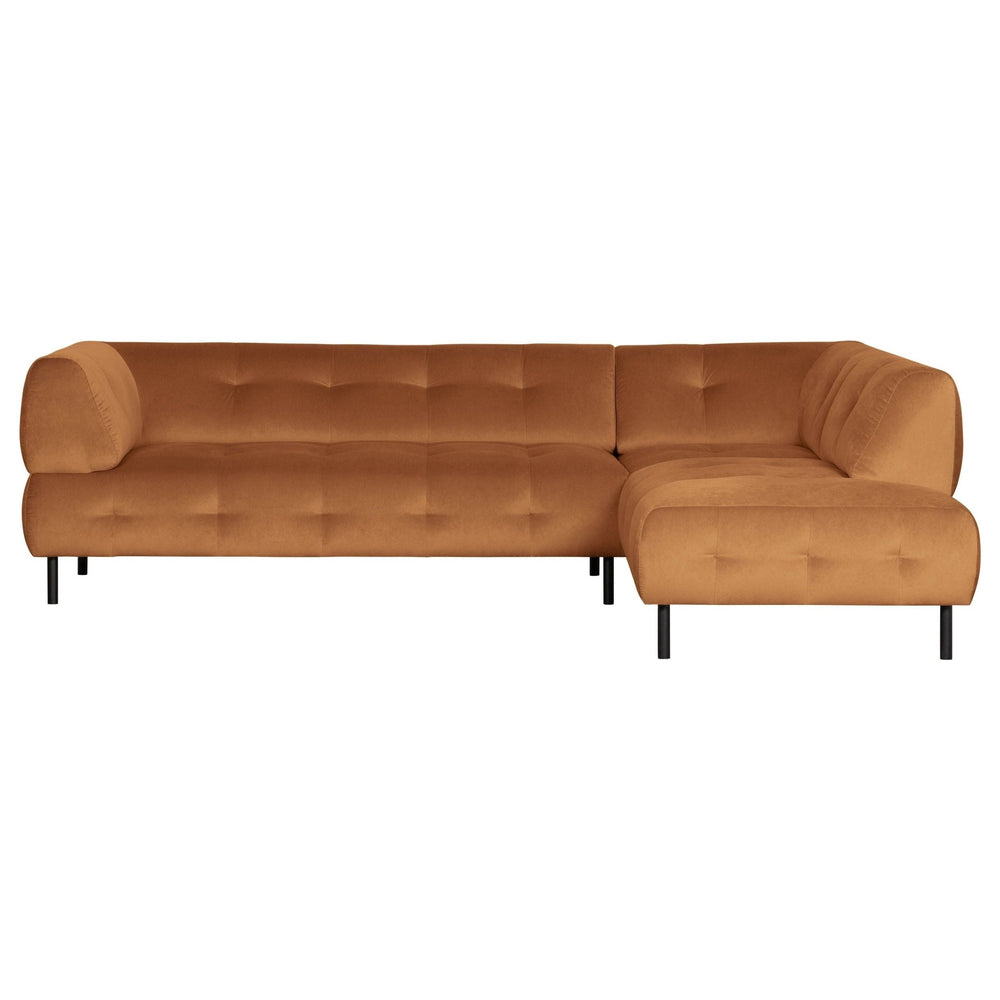 "Lloyd"sofa, kampas dešinės aksomas, cinamono spalva - Namų Idėja