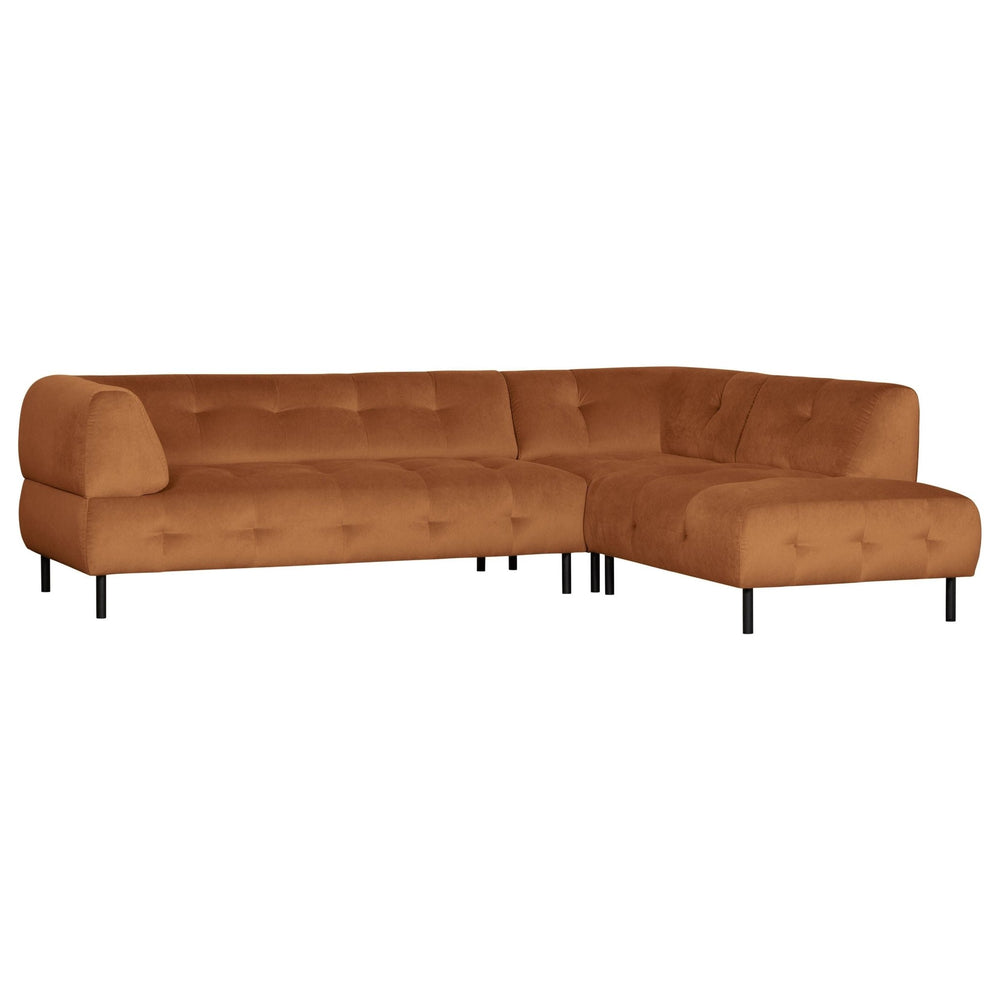 "Lloyd"sofa, kampas dešinės aksomas, cinamono spalva - Namų Idėja