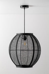 Pakabinamas šviestuvas ZIVENA, juoda, Ø45 cm
