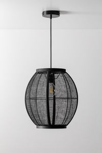 Pakabinamas šviestuvas ZIVENA, juoda, Ø35 cm