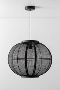 Pakabinamas šviestuvas ZIVENA, juoda, Ø50 cm