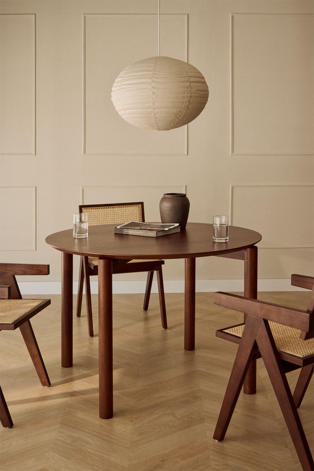 Dining table MODEL, Ø110 cm, wenge color