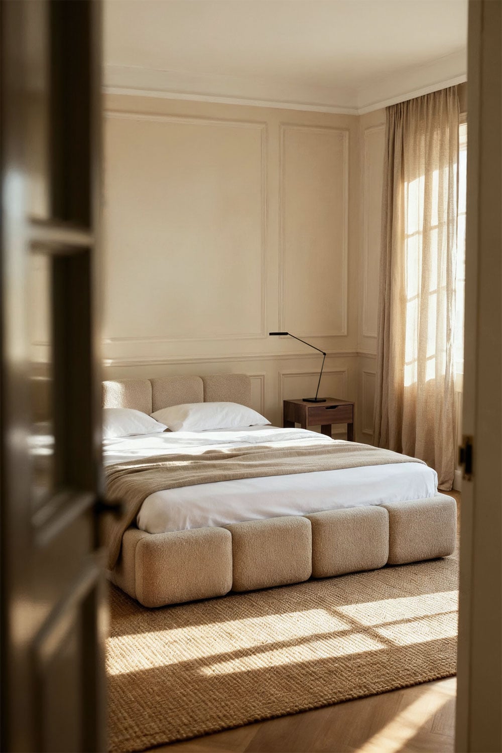RARAURA upholstered bed with storage box