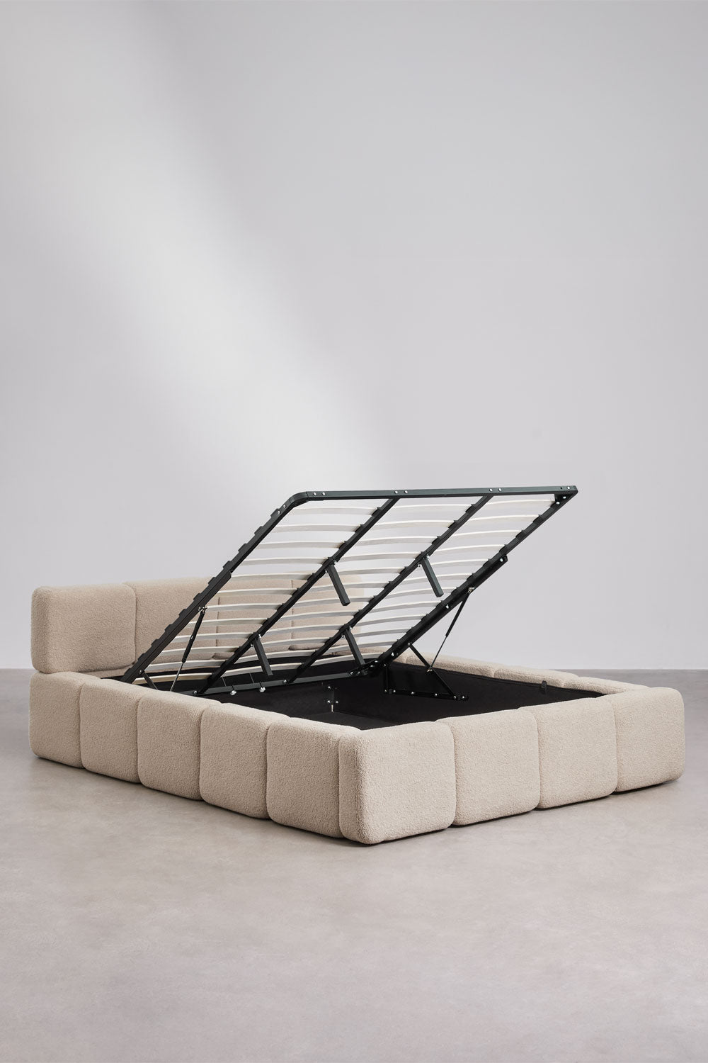 RARAURA upholstered bed with storage box