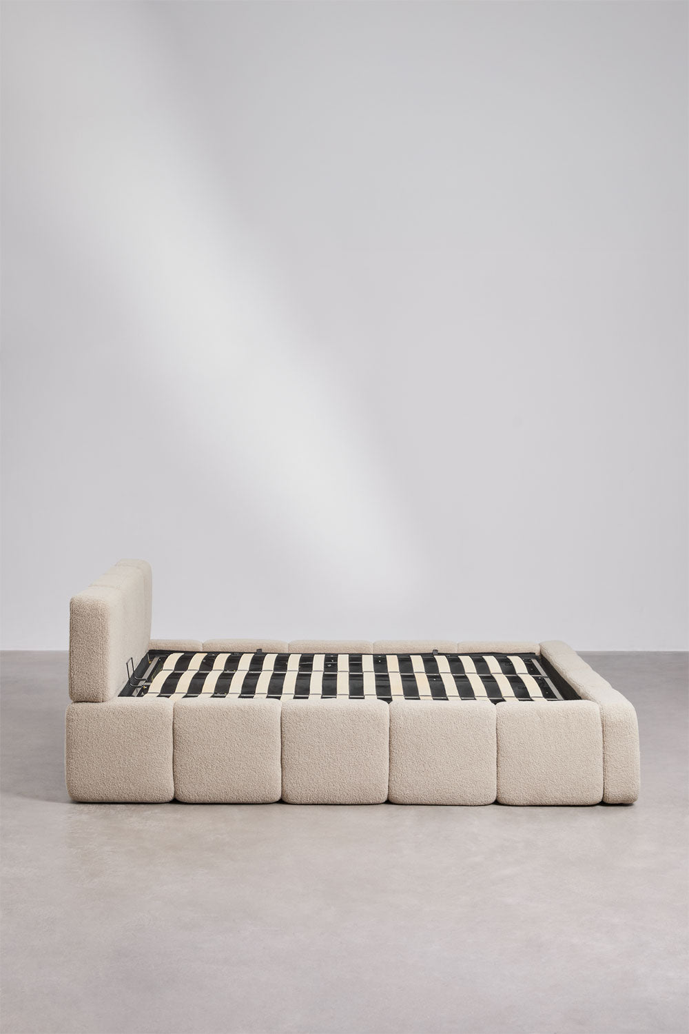 RARAURA upholstered bed with storage box