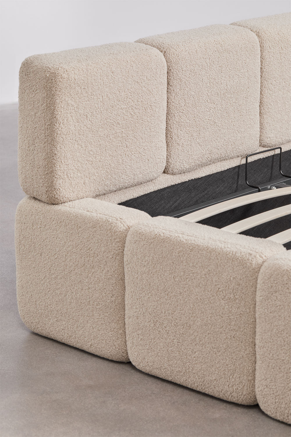 RARAURA upholstered bed with storage box