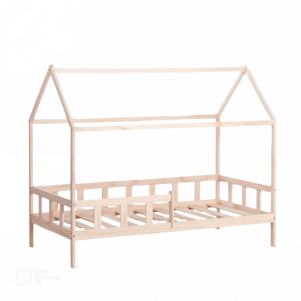 Medinė lova KAELLY, 90 cm., pušies mediena