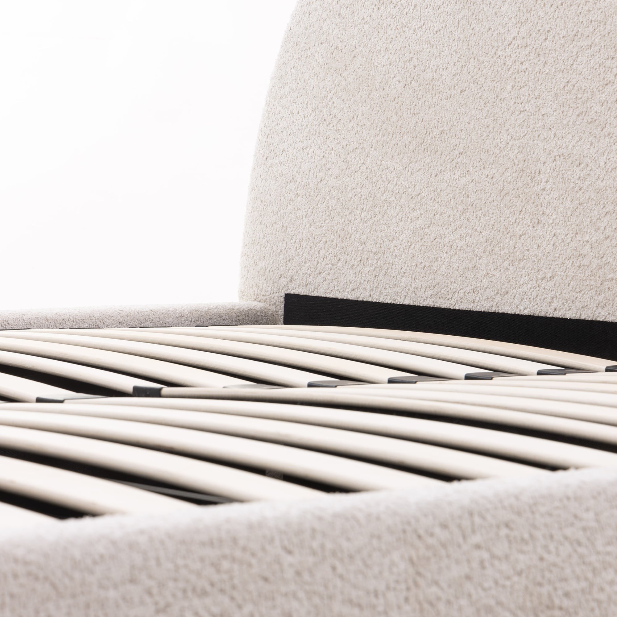 Bed PALIER, 140x200 cm, with storage, slats, sand