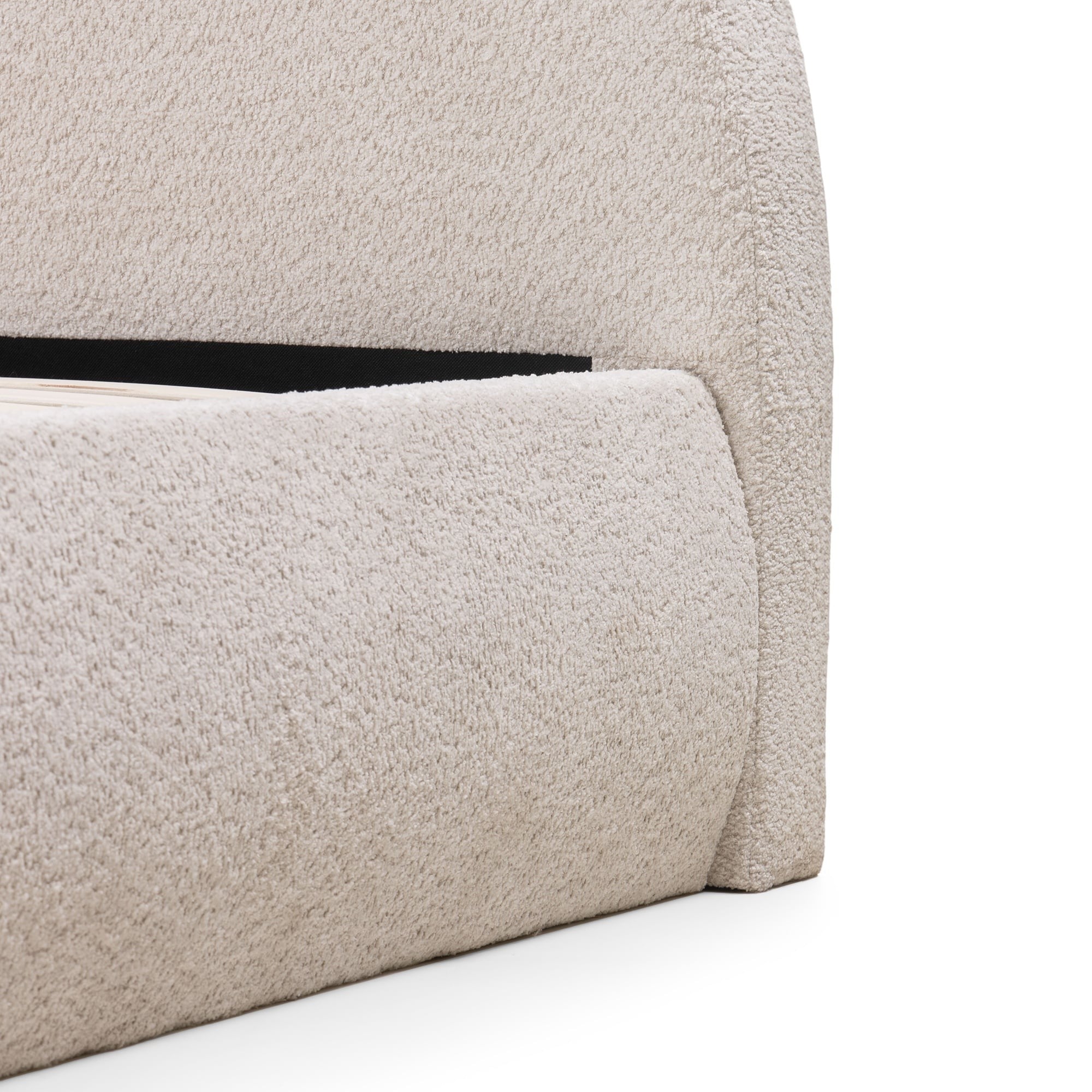 Bed PALIER, 140x200 cm, with storage, slats, sand