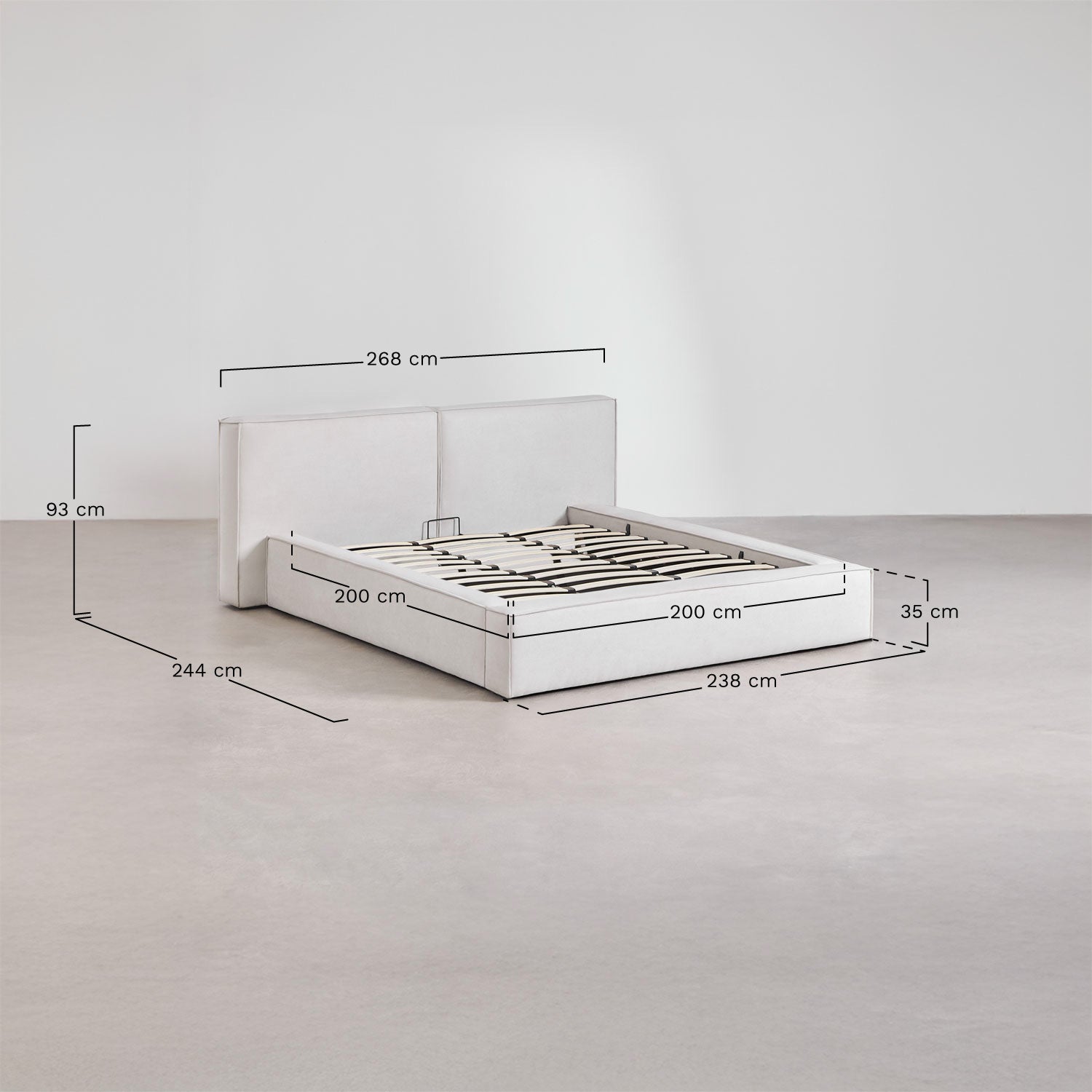 Lova LONARI, ruda 200 cm