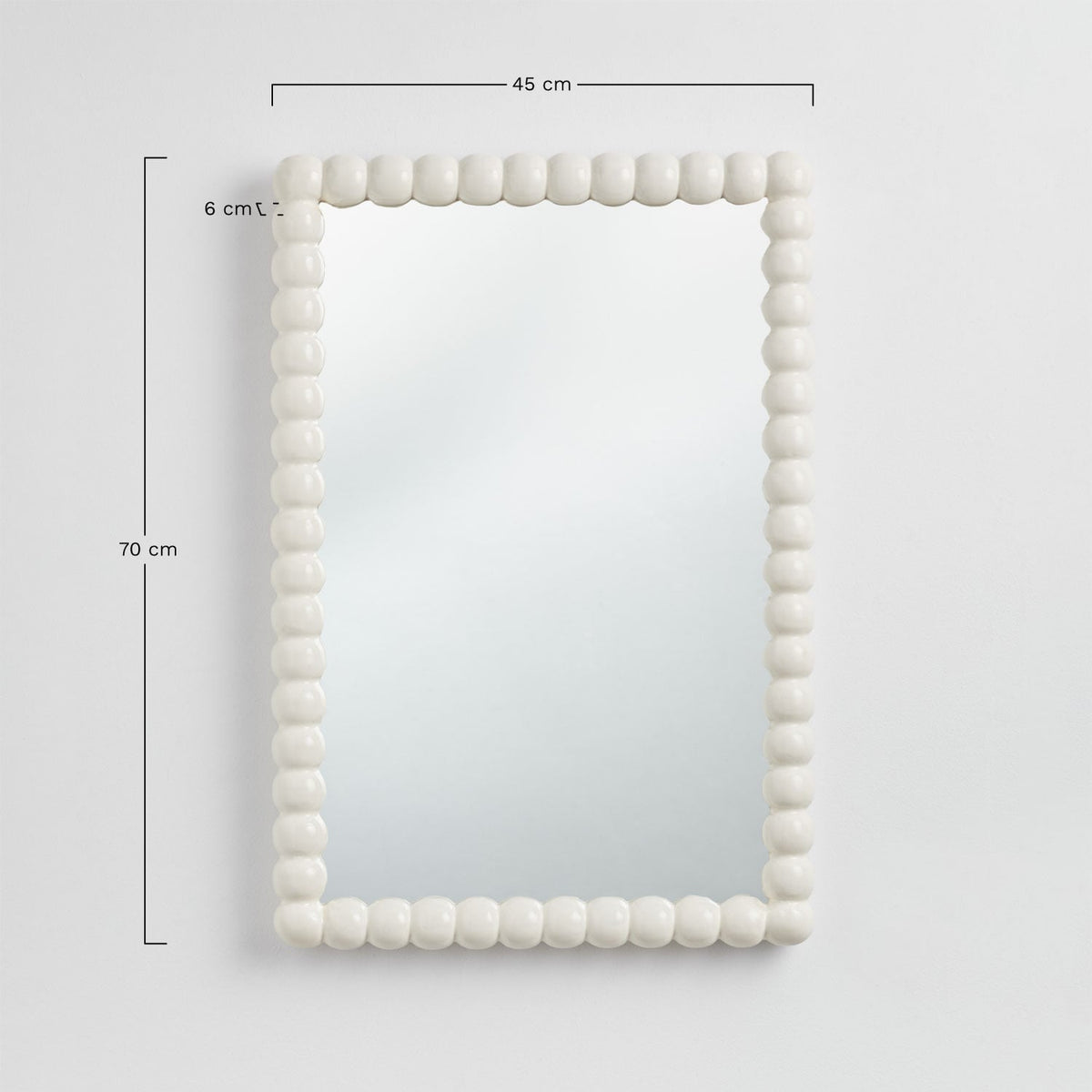 Sieninis veidrodis TRISENA, Mango, 45x70