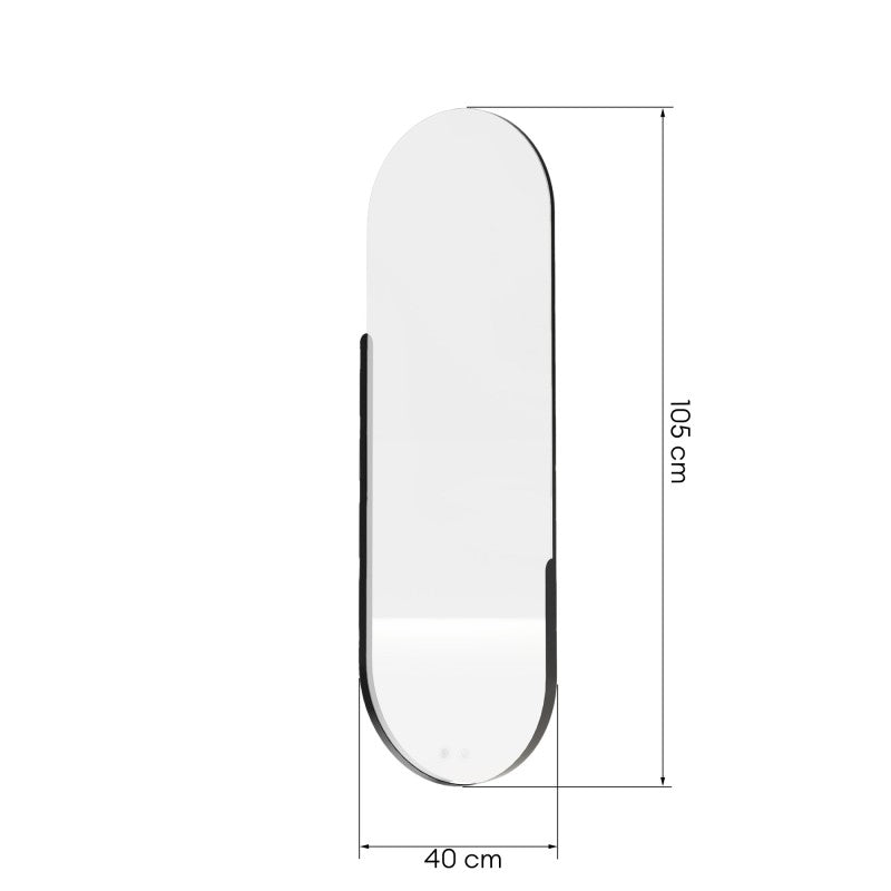 Veidrodis VIVACE 40x105 cm, su LED apšvietimu