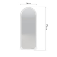 Veidrodis GREZIOSO 70x175 cm, lanko, baltas