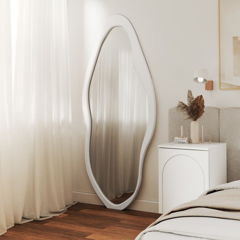 Veidrodis MARINA 180x80 cm, baltas