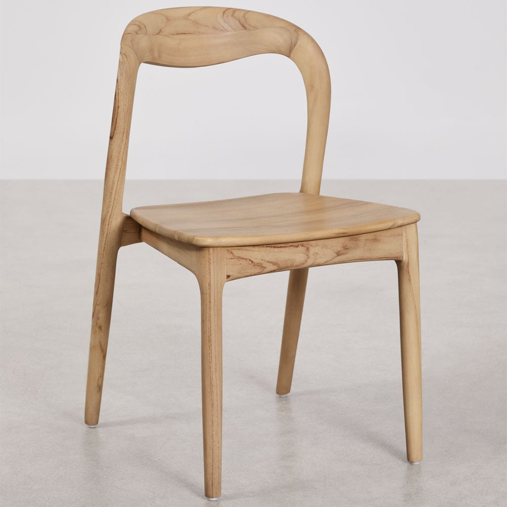 Outdoor chair VARMUS, light teak