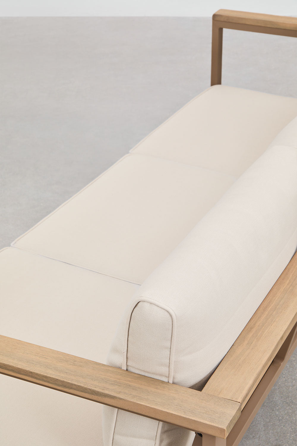 Sofa ALCANTO, trivietė, mokos ruda
