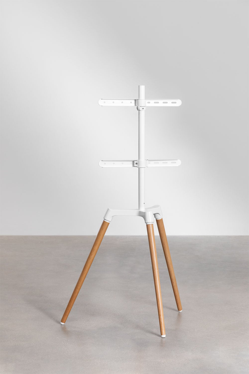 TV stand KATEA, steel and beech