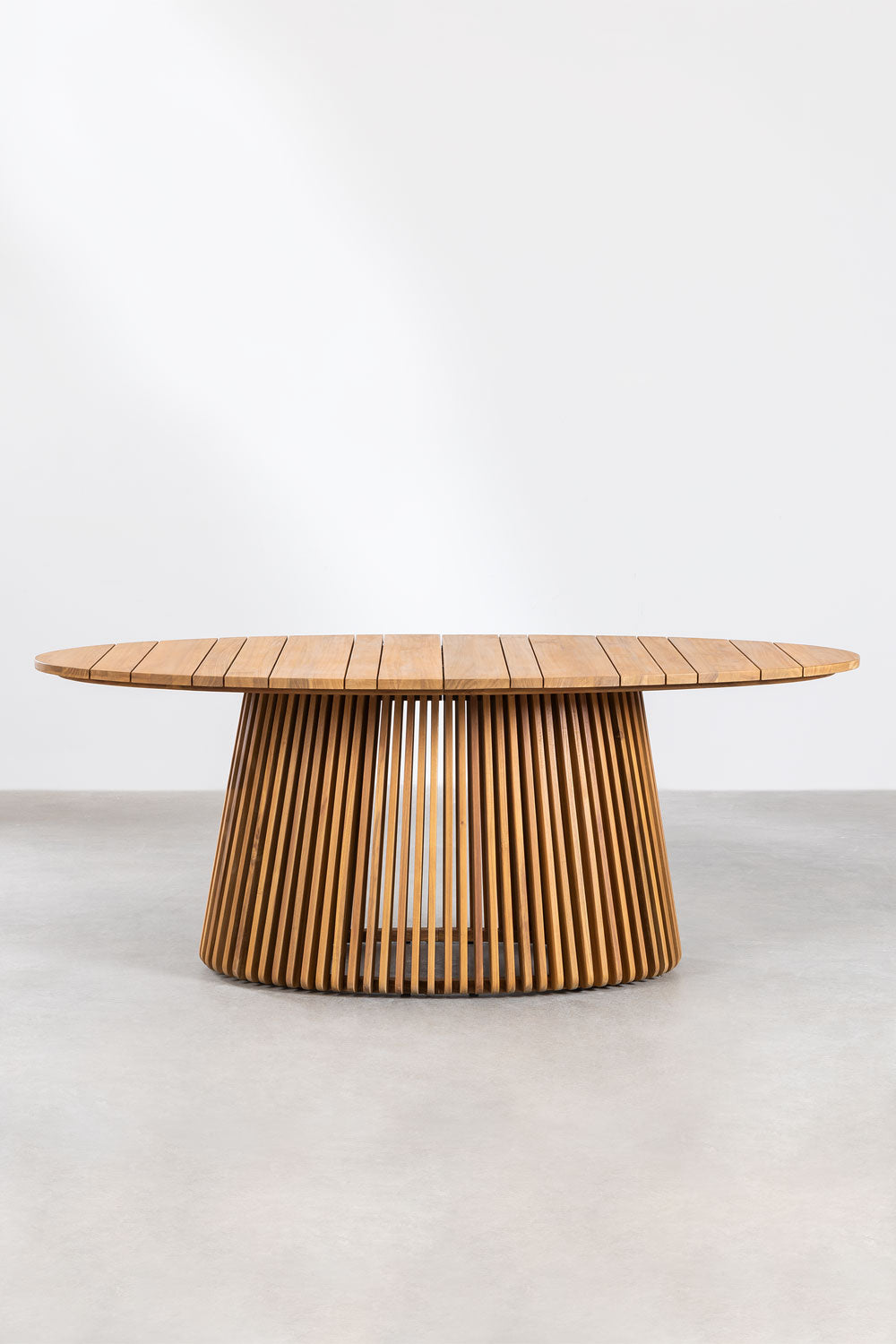 Oval dining table ROBURO, acacia wood