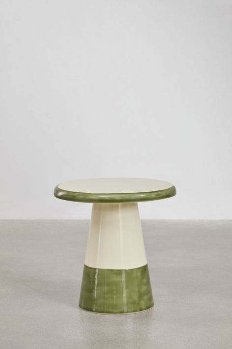 Apvalus šoninis staliukas TAROENA Ø50 cm, metalas