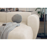Kampinė sofa-lova EMIA, šviesiai smėlinė, dešinė