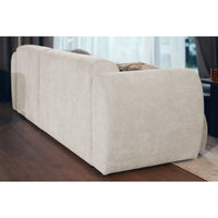 Kampinė sofa-lova EMIA, smėlinė, dešinė