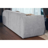 Kampinė sofa-lova EMIA, pilka, dešinė