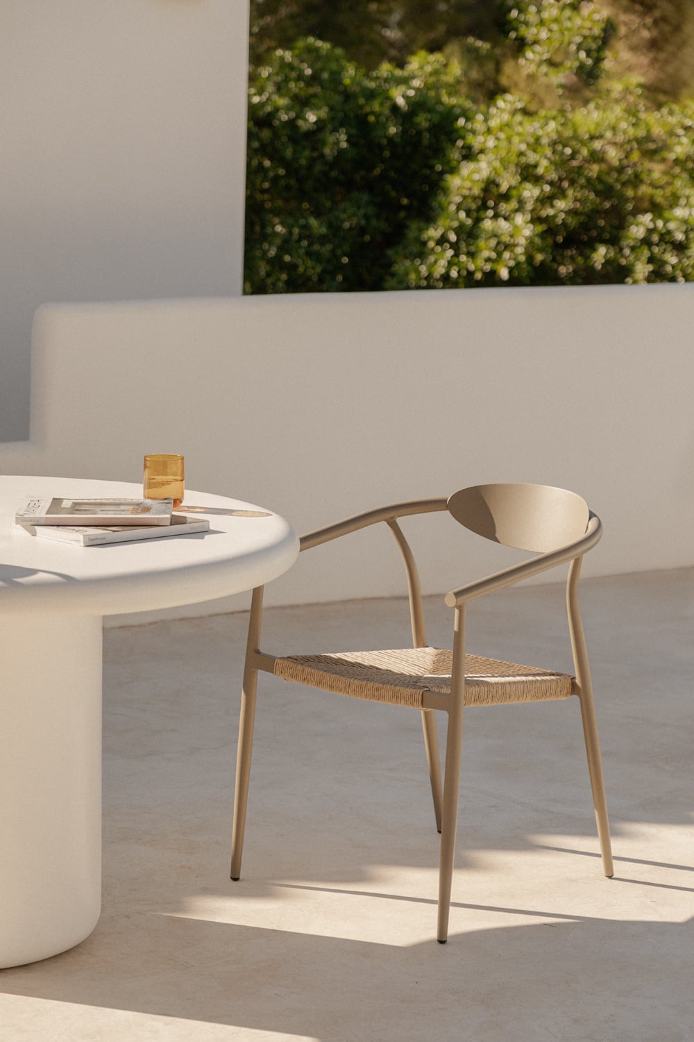 Lauko fotelis FORTIO, mokos ruda