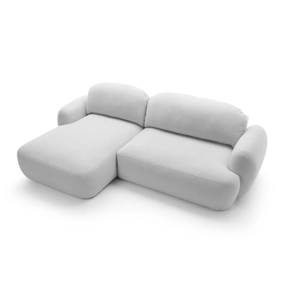 Kampinė sofa MEIDA, sidabrinė pilka