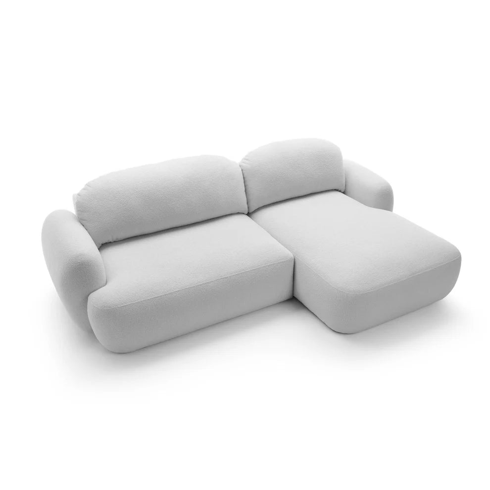 Kampinė sofa MEIDA, sidabrinė pilka
