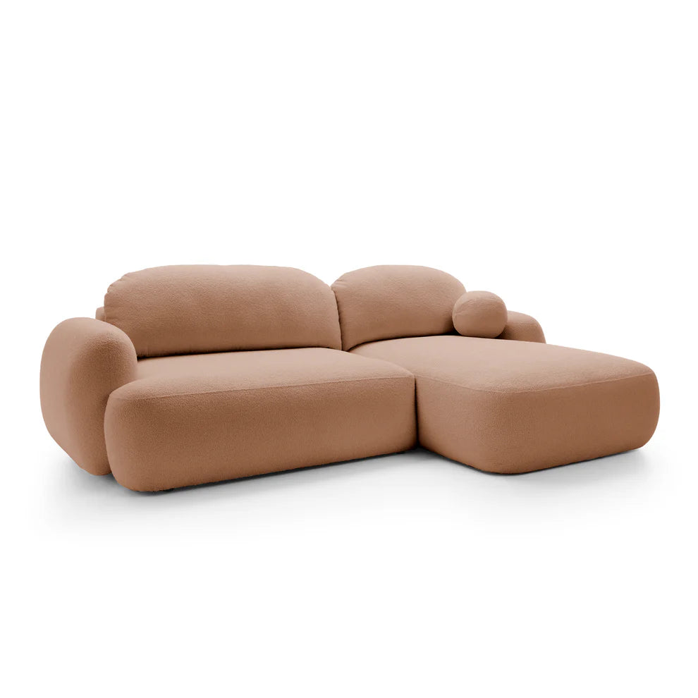 Kampinė sofa MEIDA, terakotos