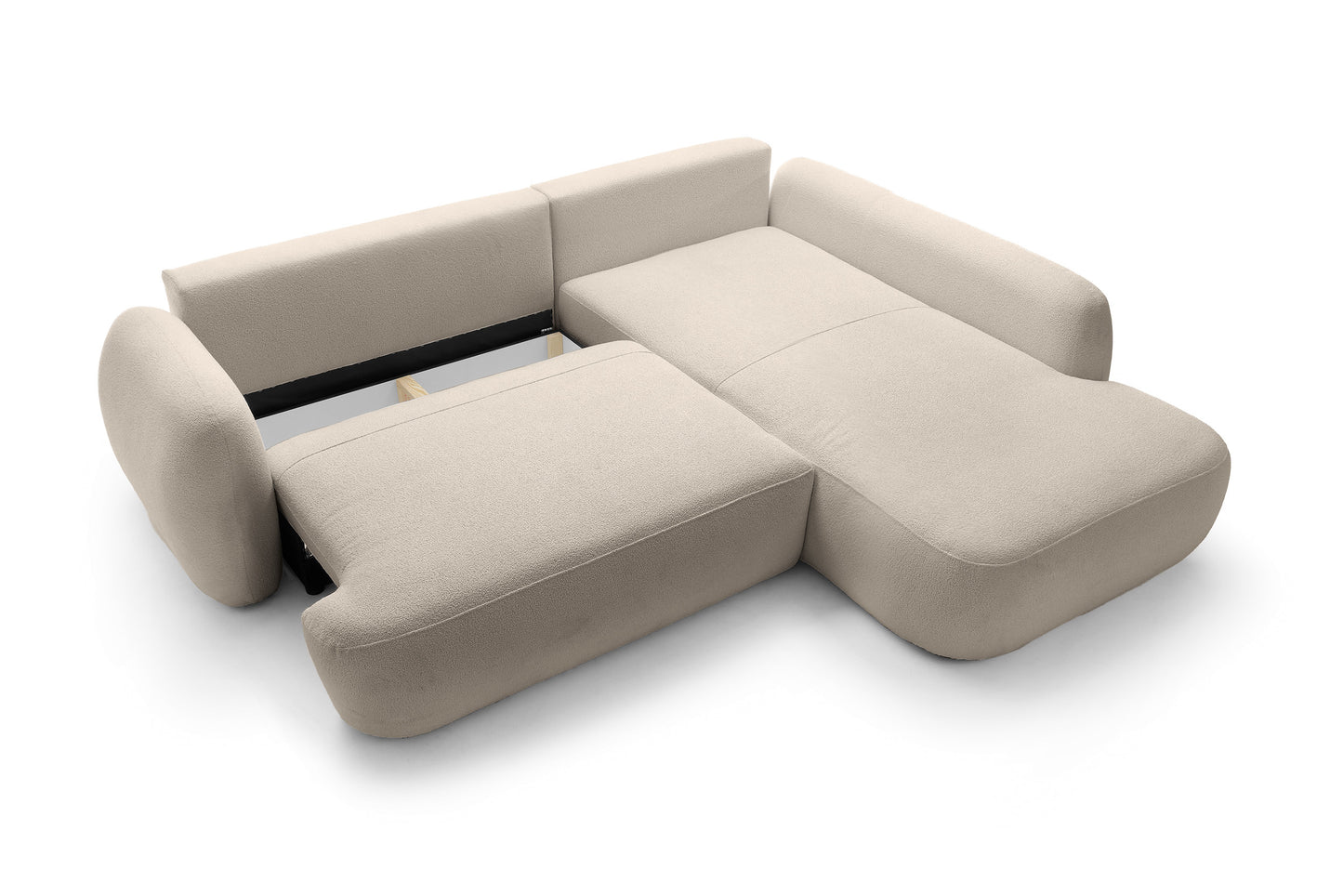 Kampinė sofa MEIDA LONG, smėlio