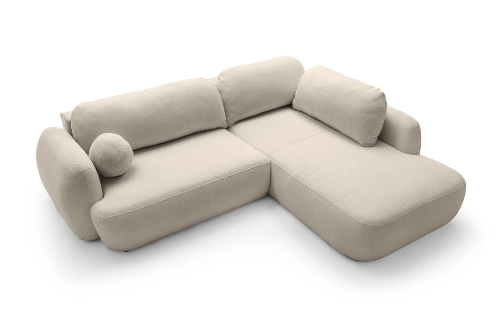 Kampinė sofa MEIDA LONG, smėlio