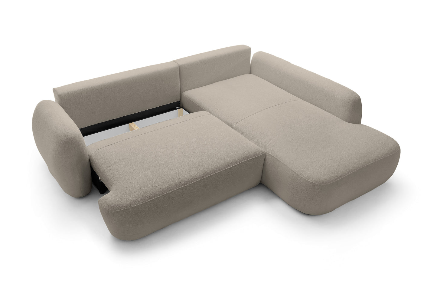 Kampinė sofa MEIDA LONG, rusva