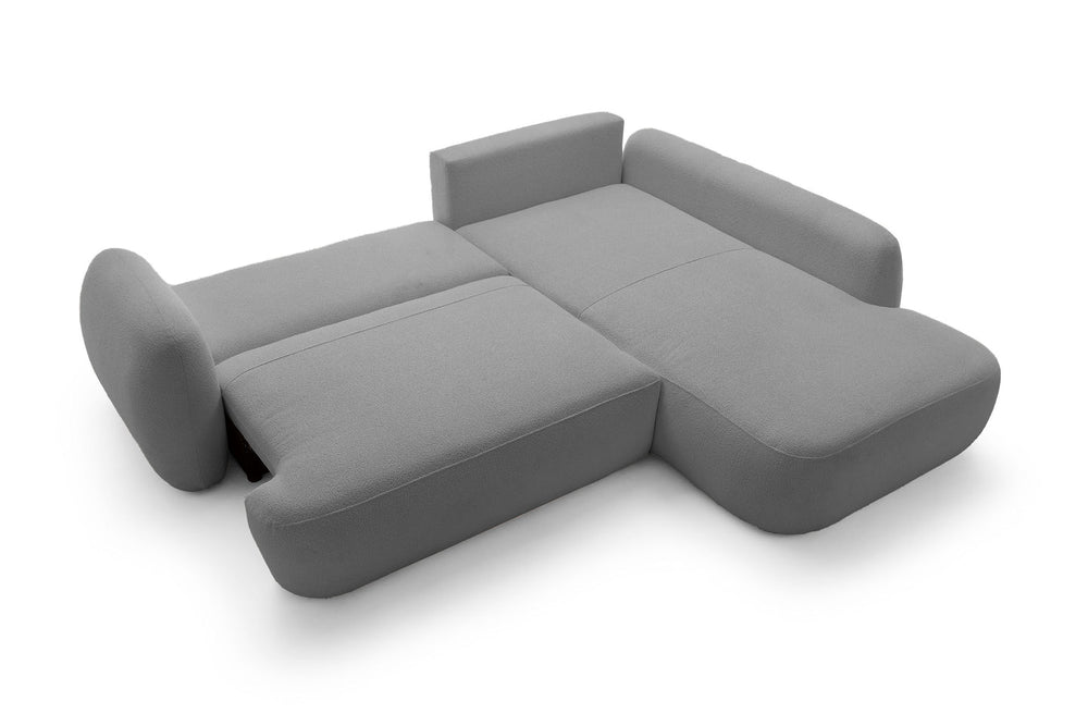 Kampinė sofa MEIDA LONG, pilka