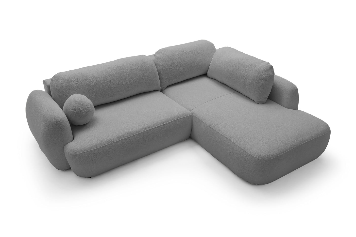 Kampinė sofa MEIDA LONG, pilka