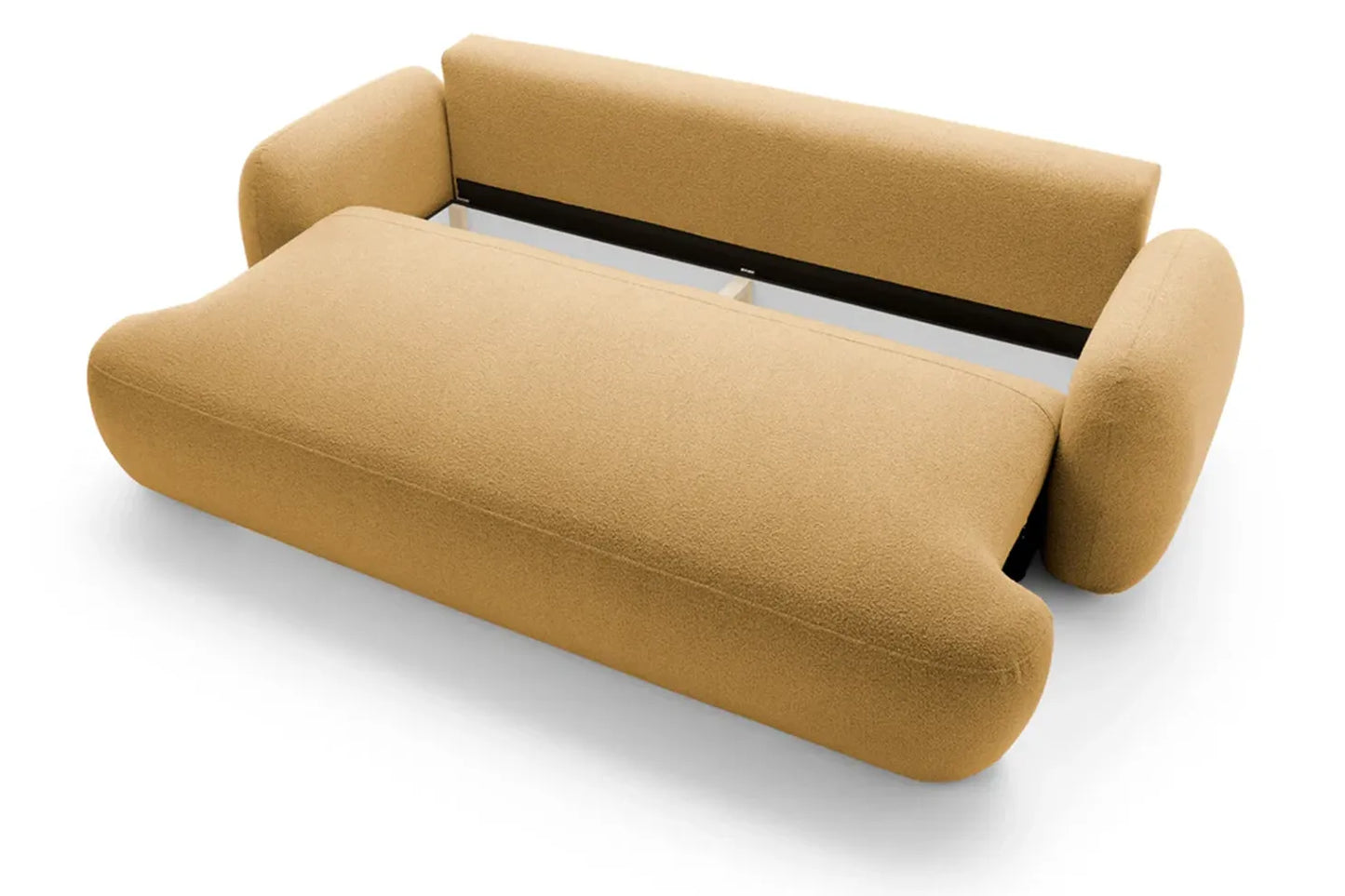 Sofa MEIDA su miego funkcija, bouclé inca gold