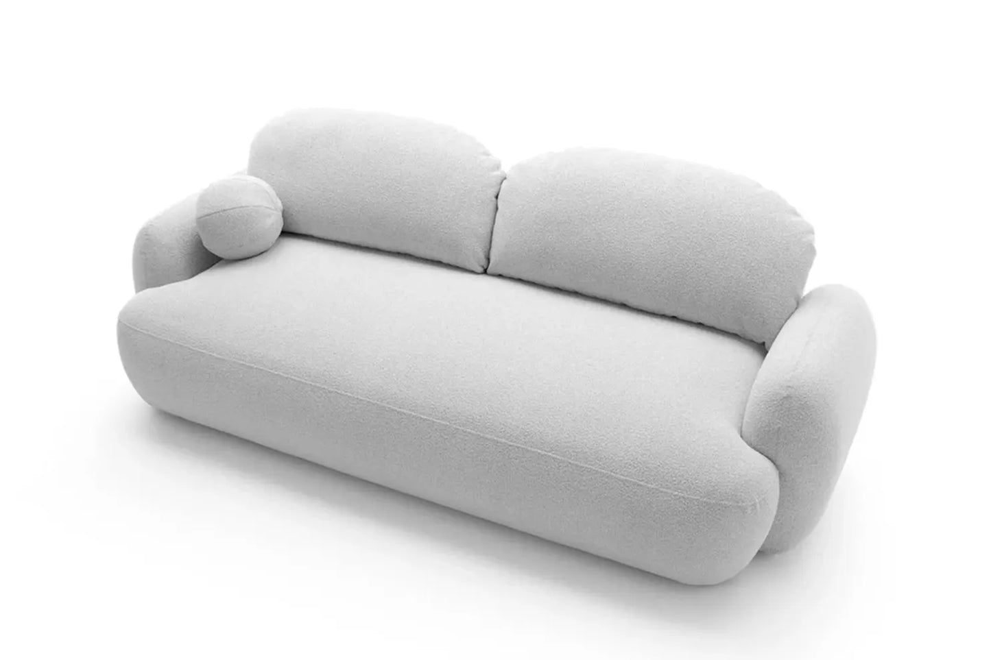 Sofa MEIDA su miego funkcija, bouclé ash