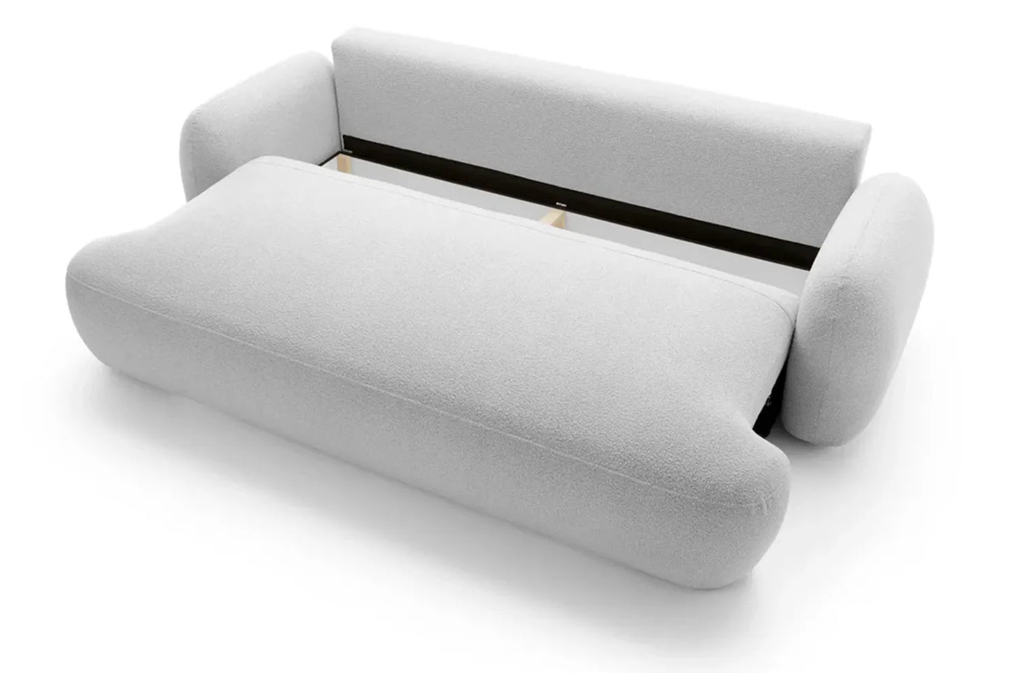 Sofa MEIDA su miego funkcija, bouclé ash