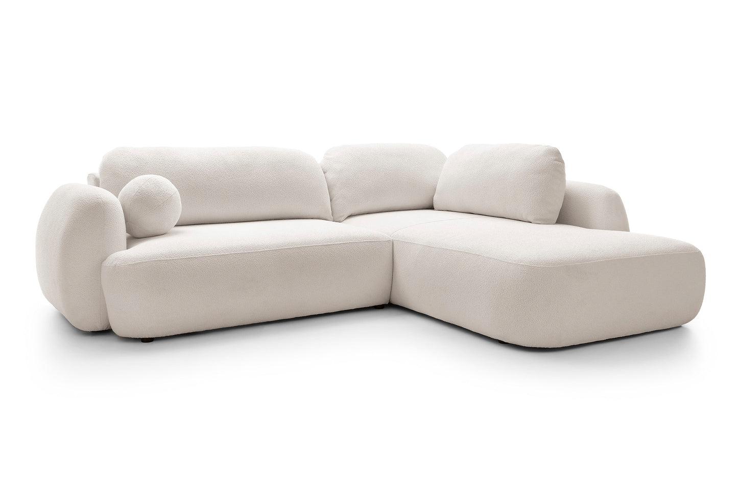 Kampinė sofa MEIDA LONG, kreminė