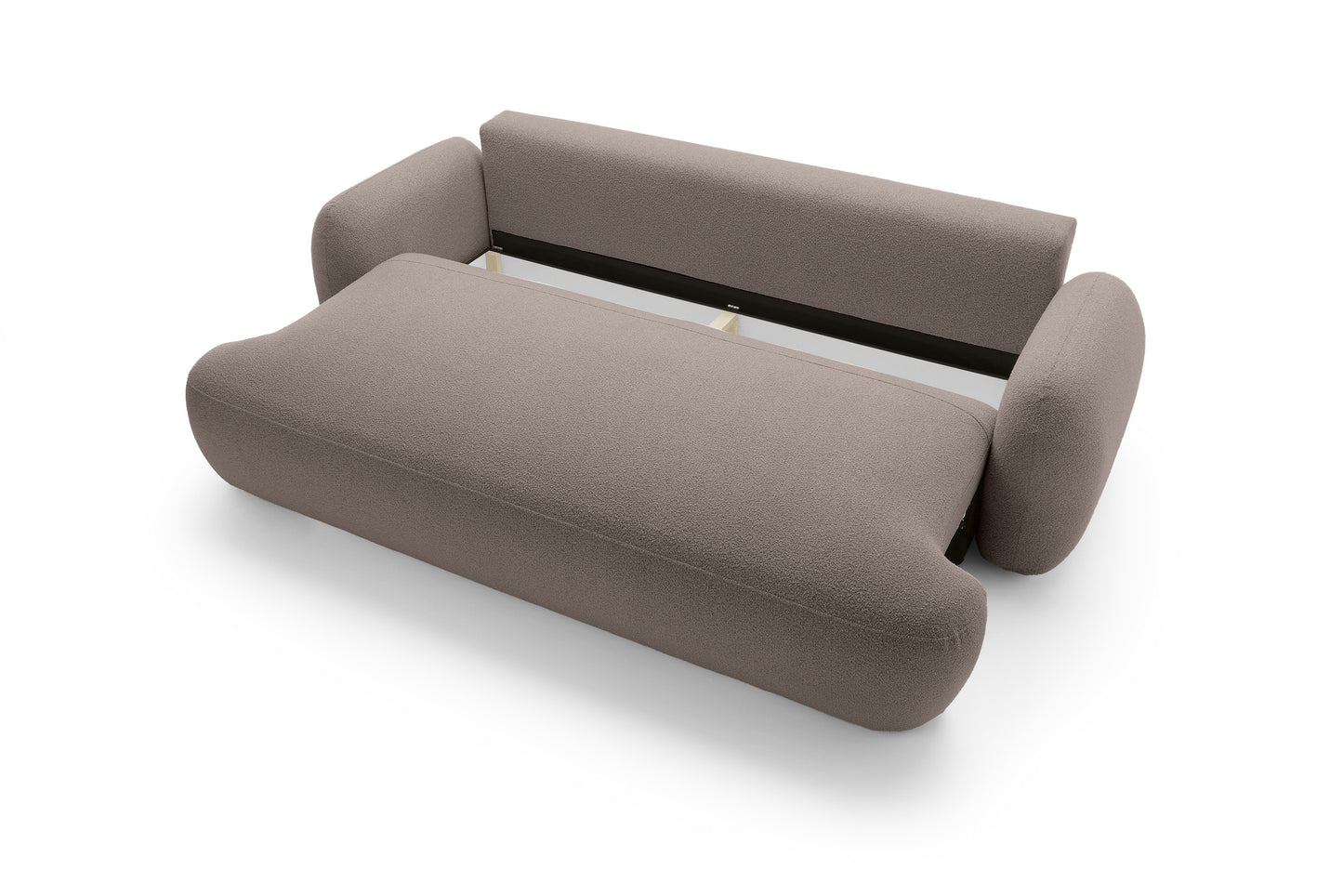 Sofa MEIDA su miego funkcija, bouclé antilopės