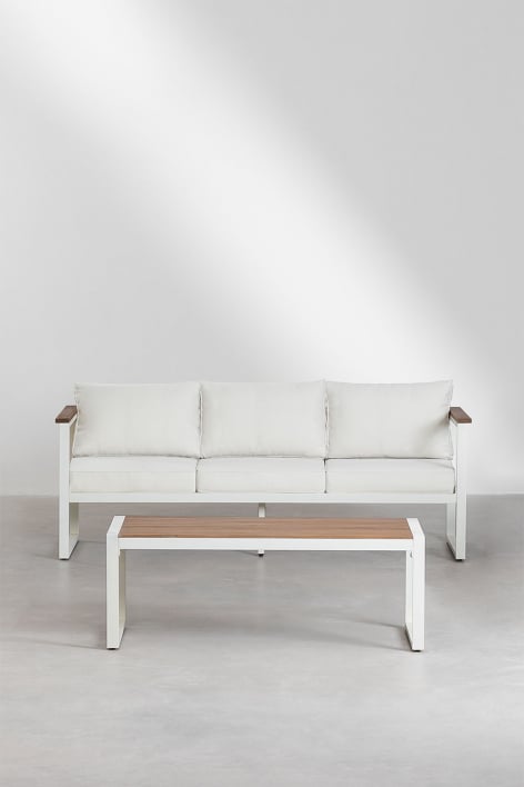 Lauko baldų komplektas FORTO, 2-vietė sofa ir staliukas