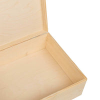 Medinė dėžutė su dangteliu 40x30x13 cm medžio masyvo pušis - Namų Idėja
