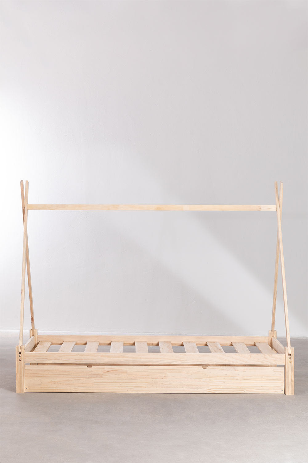 Medinė lova JANE, 90 cm., pušies mediena