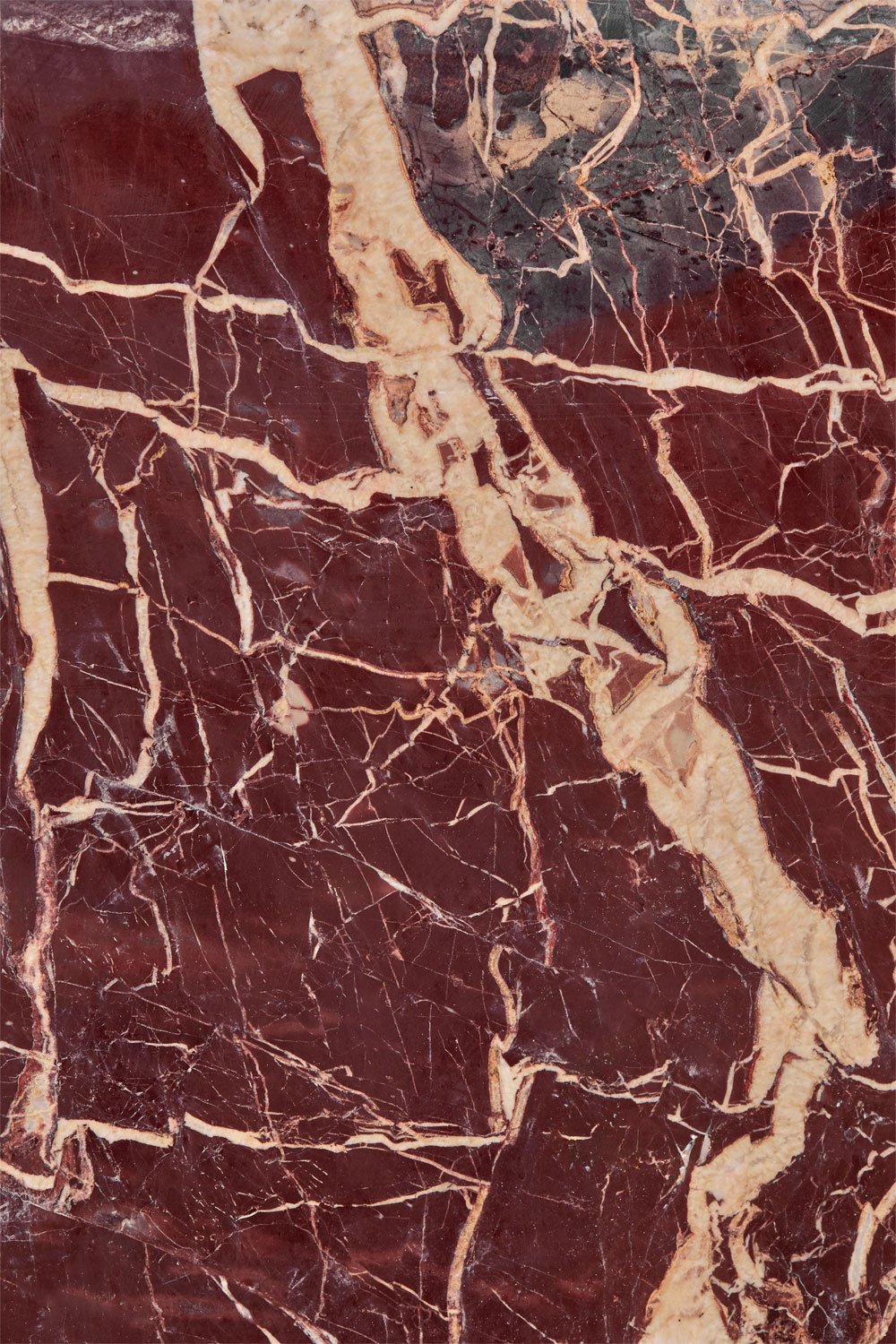 Šoninis staliukas NORAENA, raudono marmuro