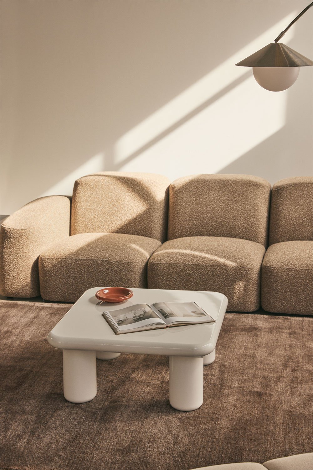 Pagalbinis staliukas JAROURA kvadratinis pagalbinis staliukas 80x80 cm iš MDF