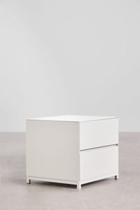Moderni naktinė spintelė DOREERO 50x45 cm su dviem talpiais stalčiais